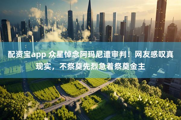 配资宝app 众星悼念阿玛尼遭审判！网友感叹真现实，不祭奠先烈急着祭奠金主