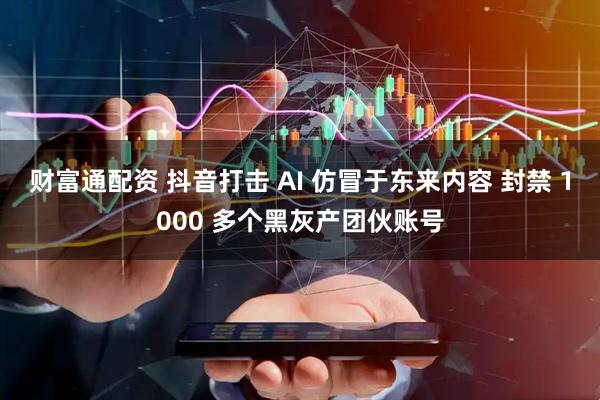 财富通配资 抖音打击 AI 仿冒于东来内容 封禁 1000 多个黑灰产团伙账号